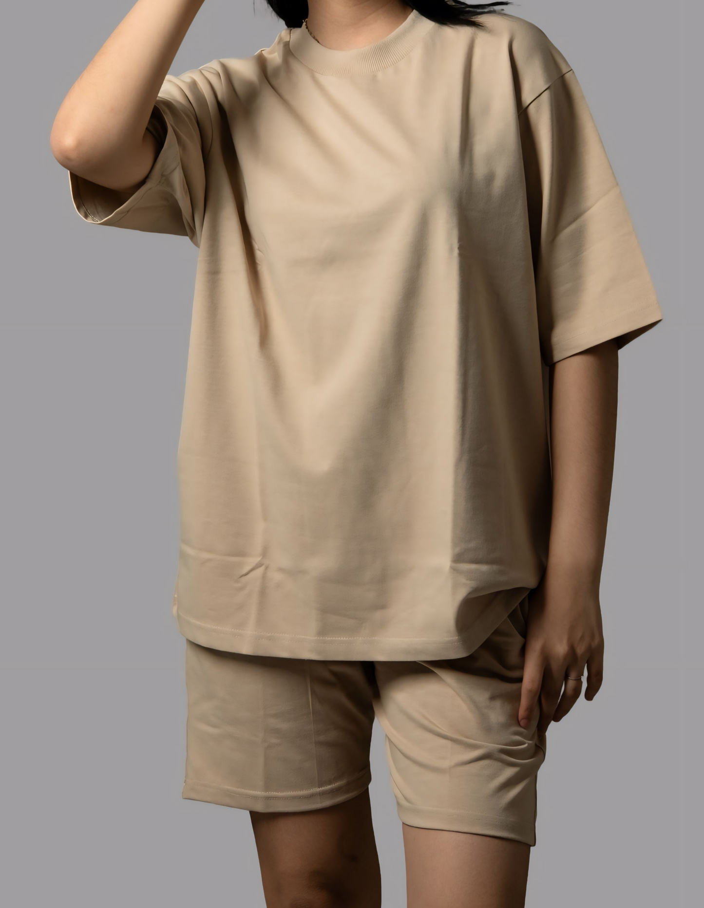 Dubai Chic: Unisex Oversized T-Shirt and Shorts Coord Set