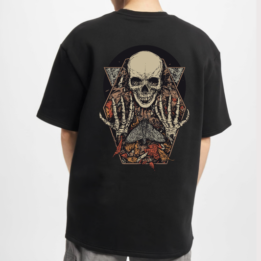 Skeleton Print Men Oversize T-Shirt Dubai Collection