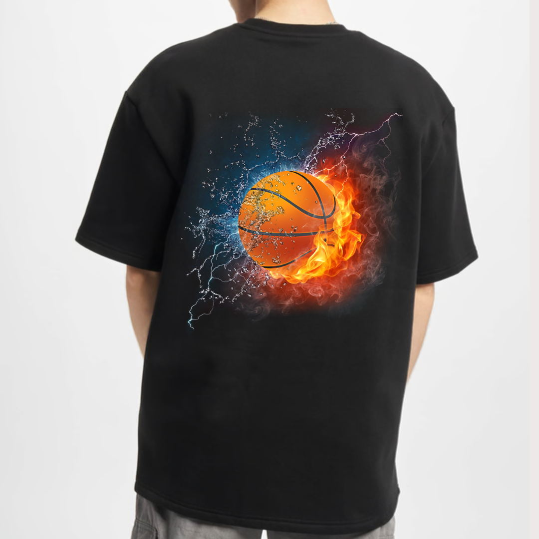 Basketball print Men Oversize T-Shirt Dubai Collection