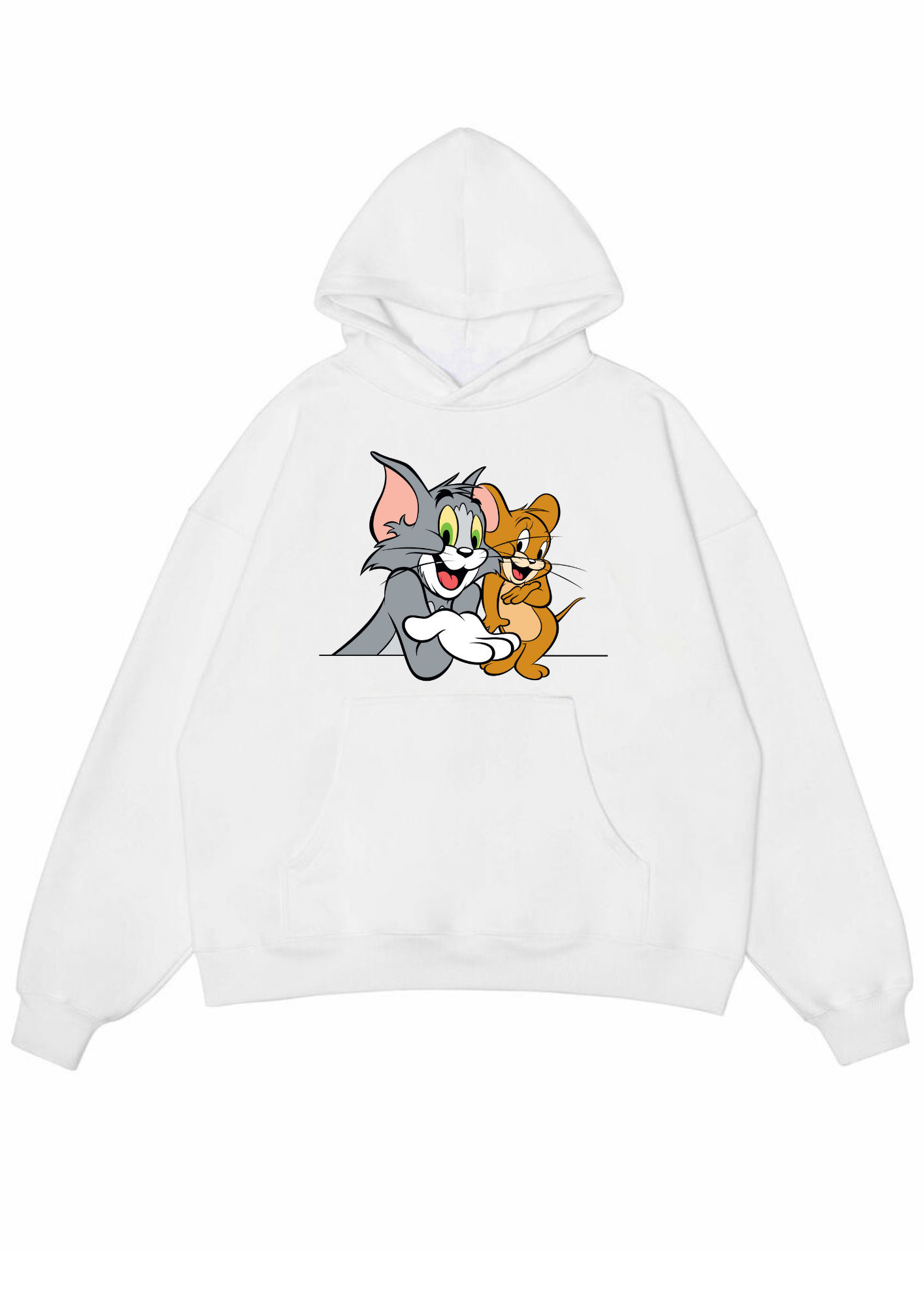 HOODIE - TOM AND JERRY DESIGN PRINT