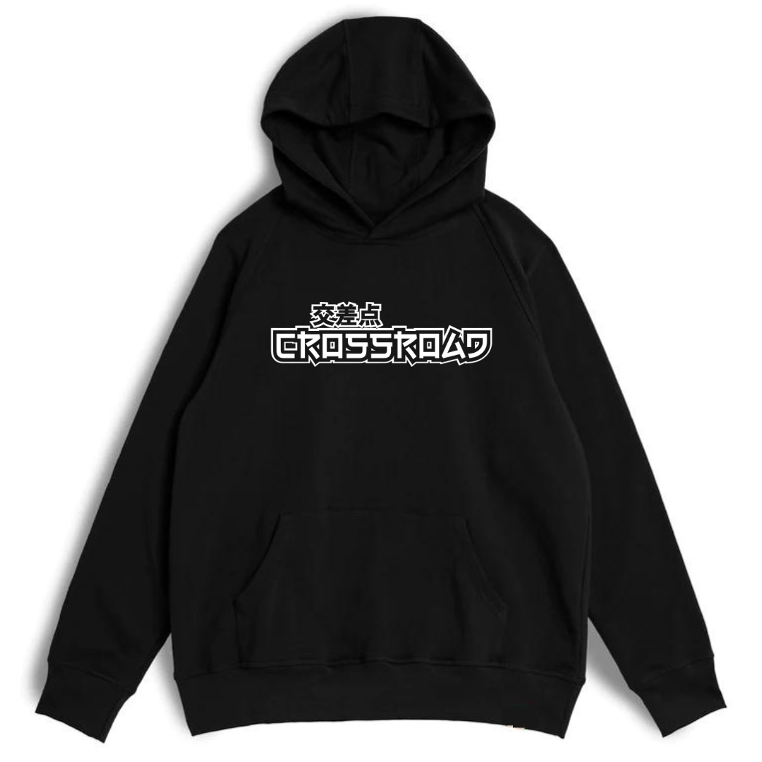 CROSSROAD - BLACK HOODIE - UNISEX