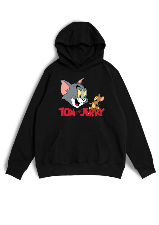 HOODIE - TOM AND JERRY DESIGN PRINT