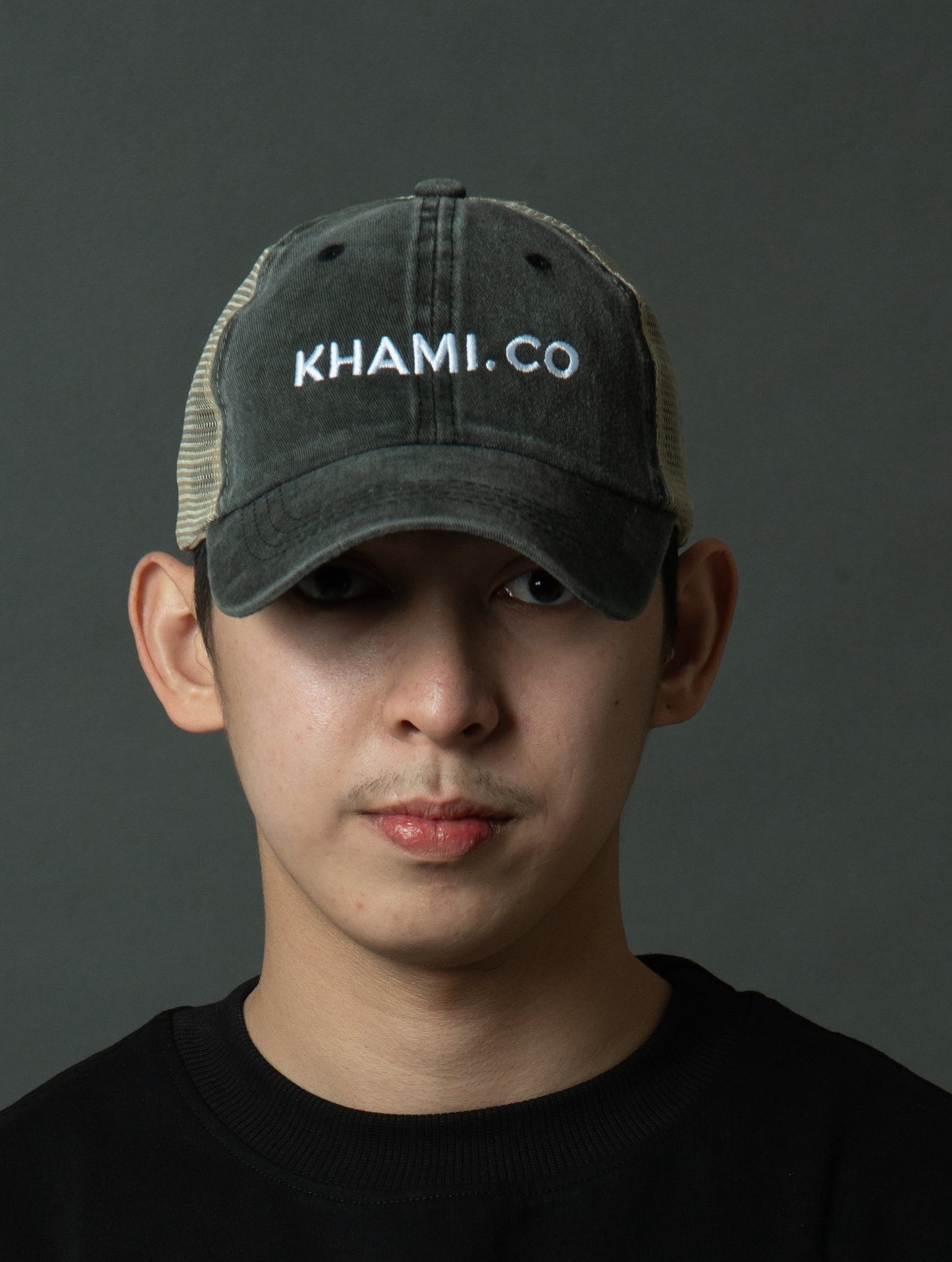 Dubai Dark Grey Net Baseball Cap - Khami.co