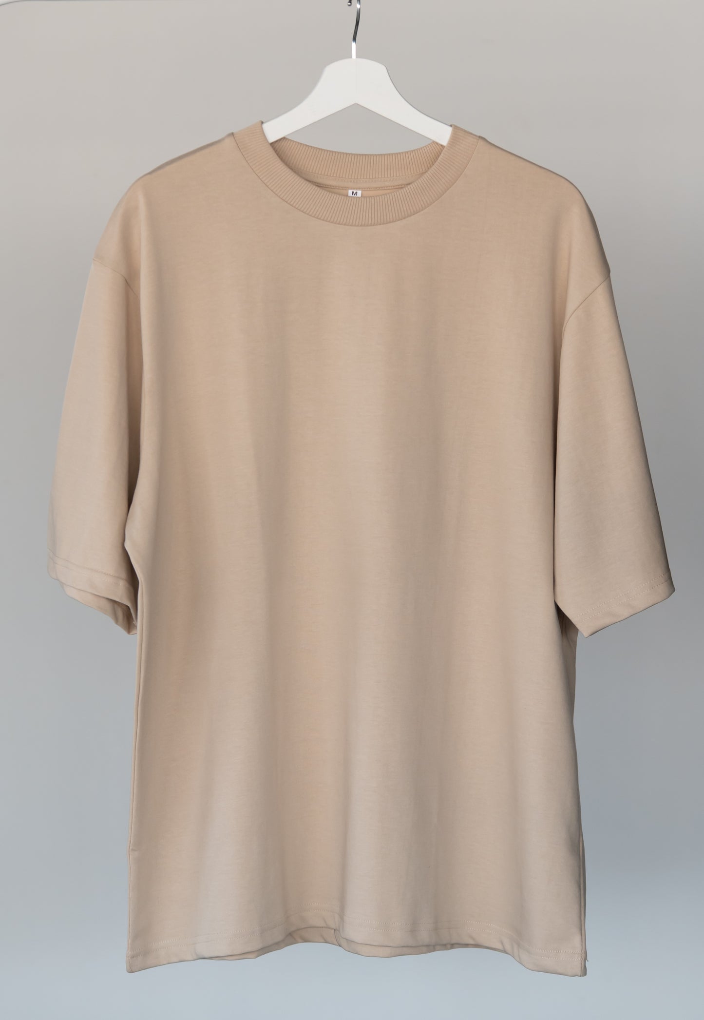 Hazel Wood Plain Oversize T-Shirt in Dubai, UAE Local Made - Easy tear-off label for rebranding