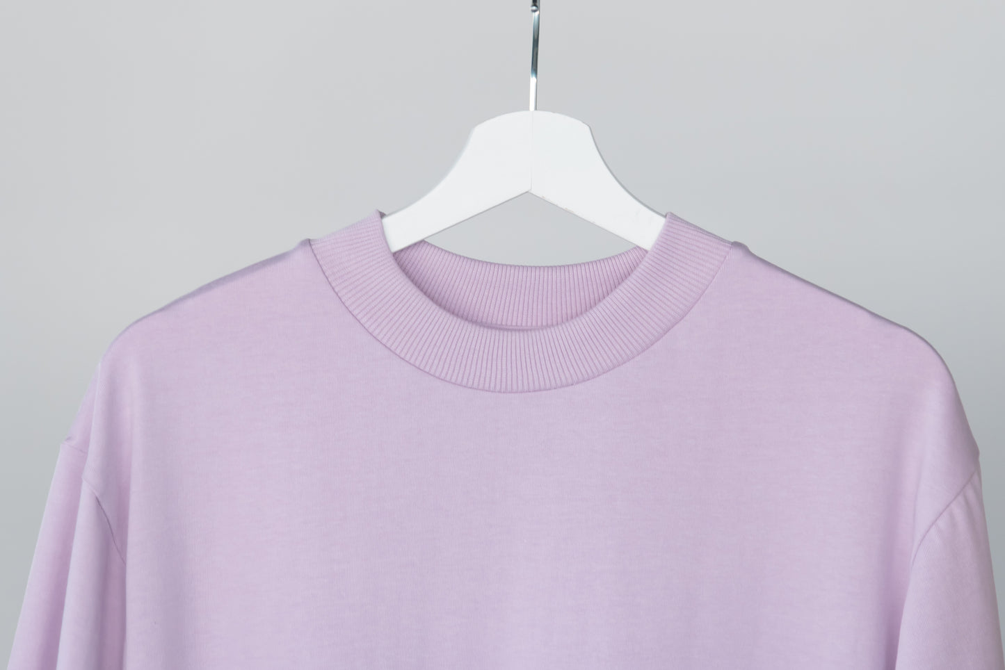 Beach Lilac Plain Oversize T-Shirt in Dubai, UAE Local Made - Easy tear-off label for rebranding