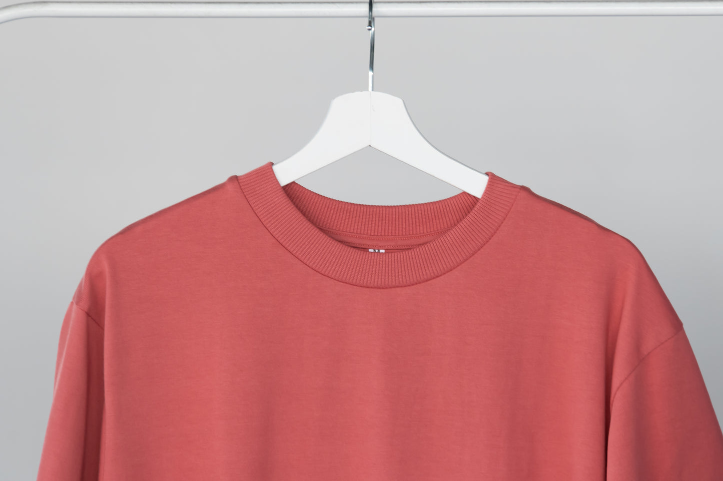 Rose Wood Plain Oversize T-Shirt in Dubai, UAE Local Made - Easy tear-off label for rebranding