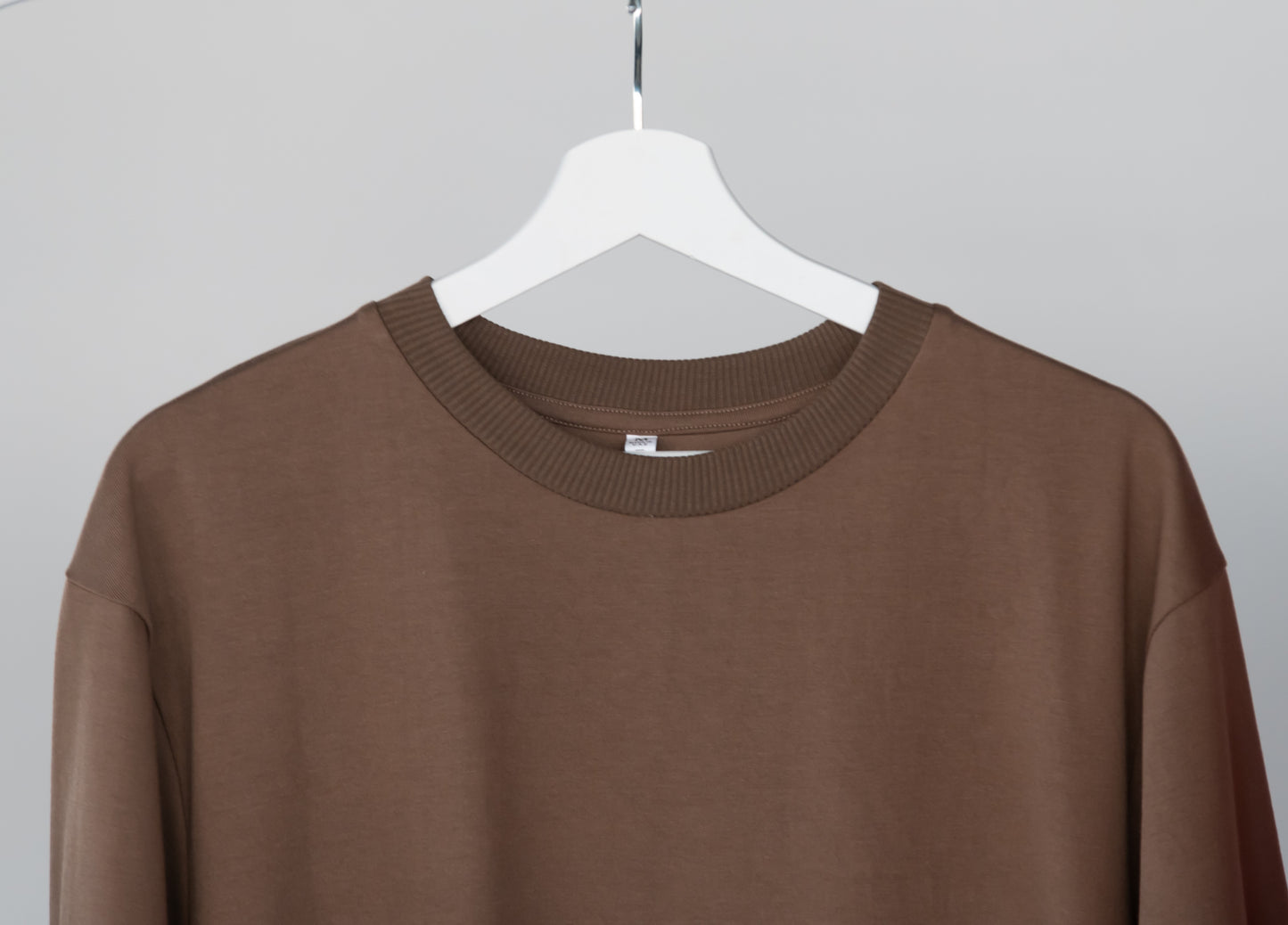 Wood Oversized Plain Oversize T-Shirt in Dubai UAE Local Made - Easy tear-off label for rebranding