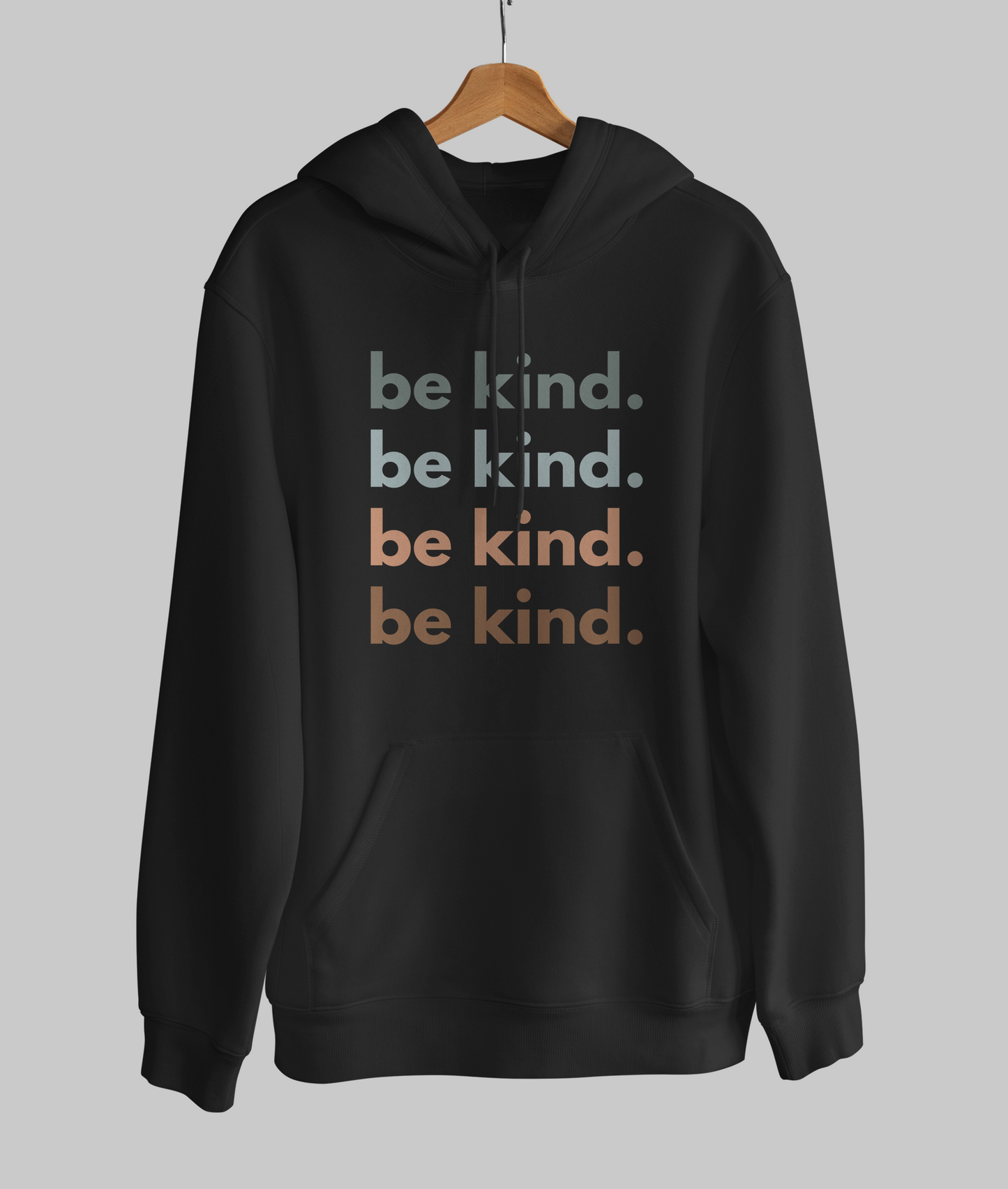 Dubai Vibes: Pure Cotton Hoodie with 'Be Kind' Quotes Print