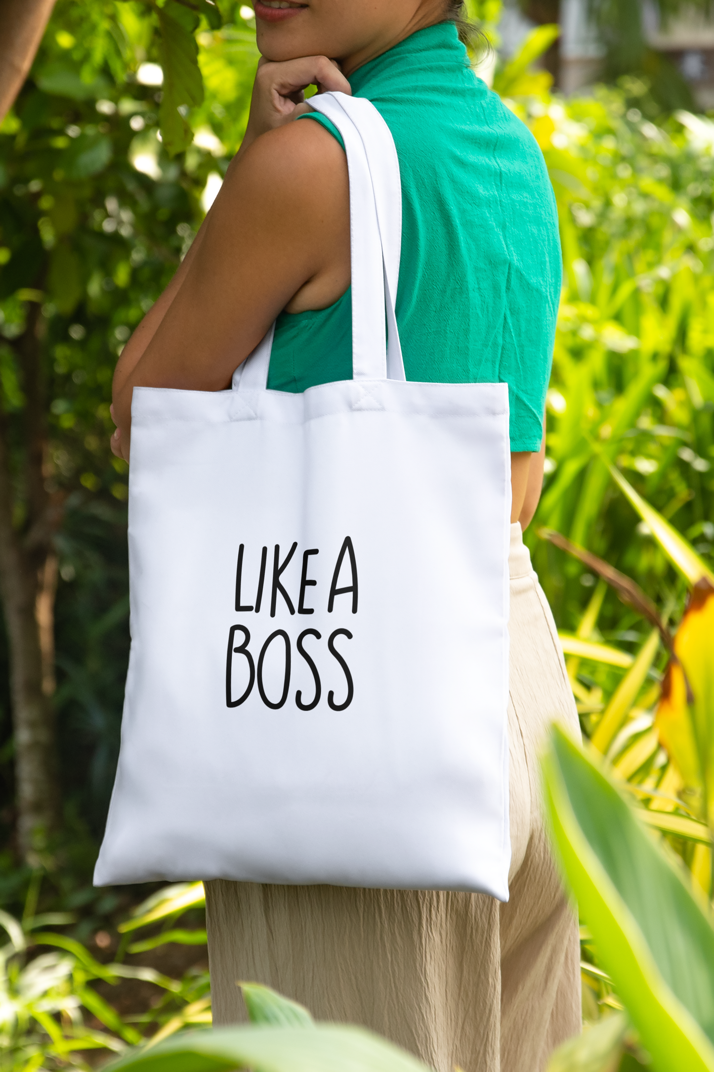 Boss Mentality Tote Bag Dubai: Like a Boss Print