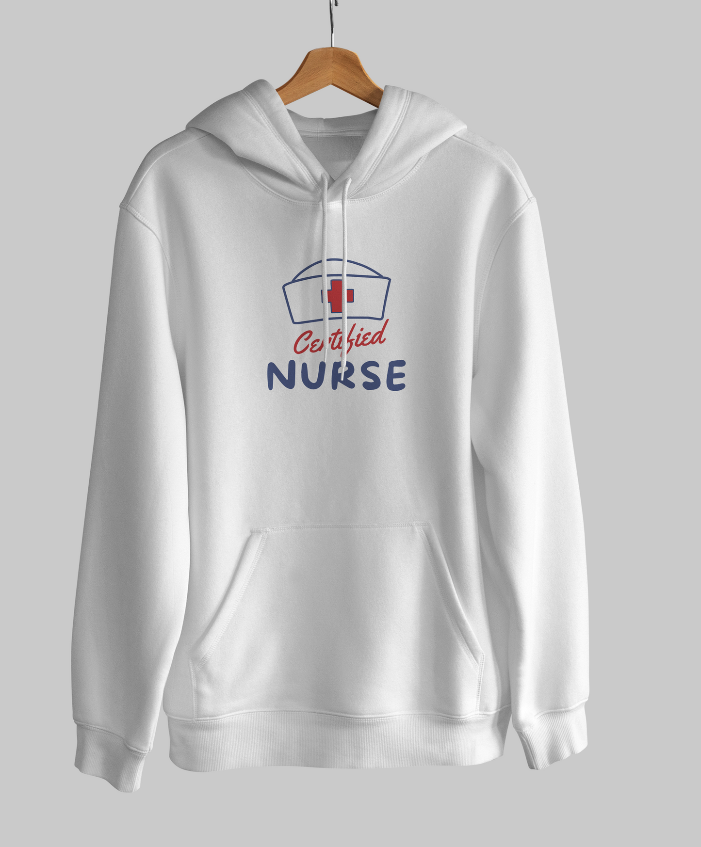 Dubai Health Hero: Pure Cotton Hoodie with 'Certified Nurse' Print – A Stylish Salute to Our Nurses!