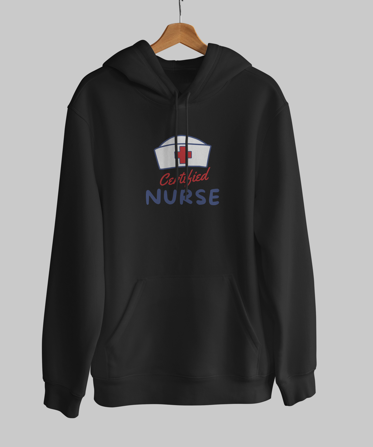 Dubai Health Hero: Pure Cotton Hoodie with 'Certified Nurse' Print – A Stylish Salute to Our Nurses!