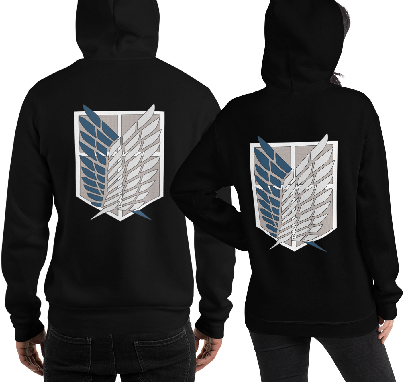 Hoodie with Exclusive 'Attack on Titan' Print - Dubai Edition