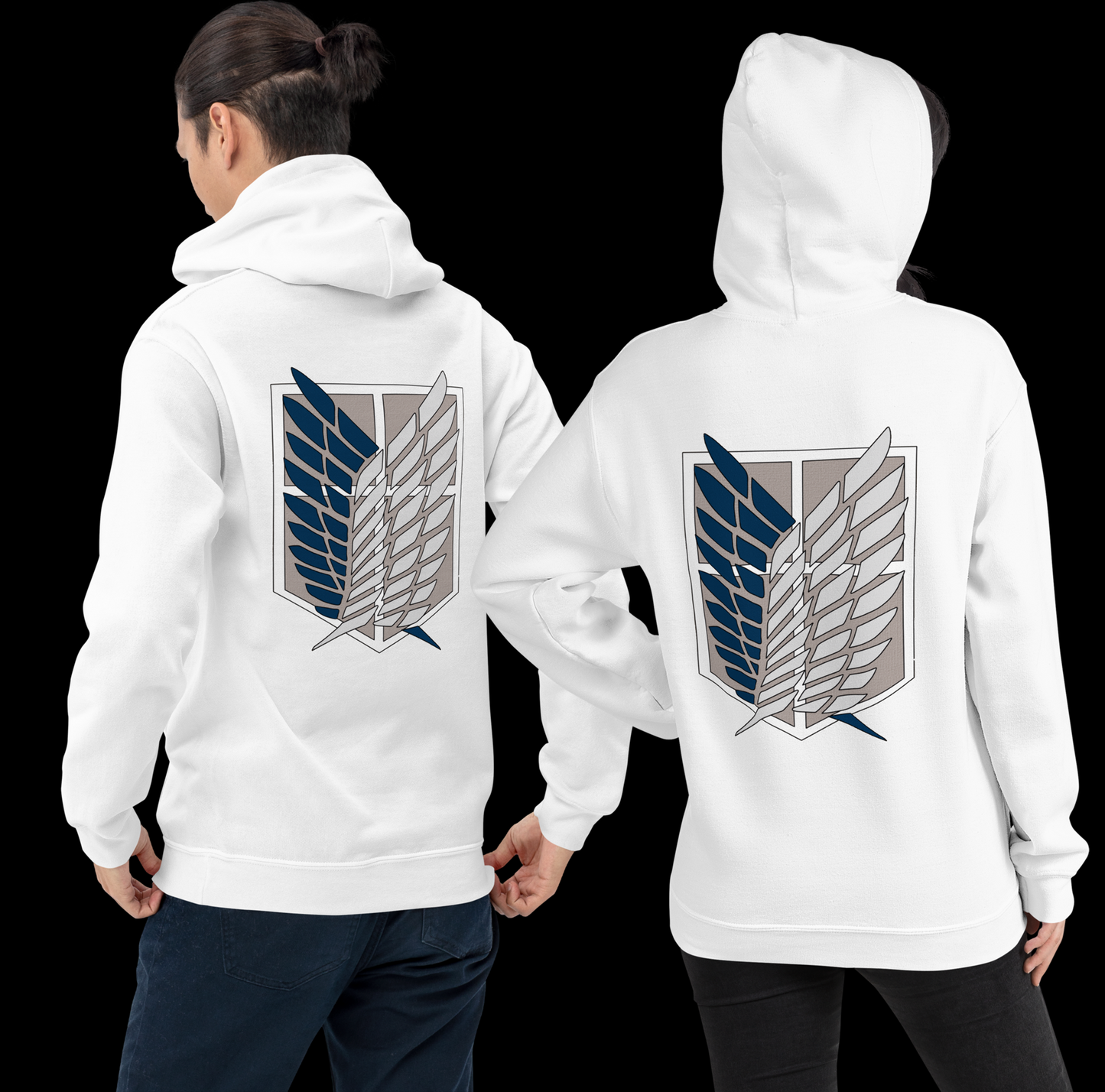 Hoodie with Exclusive 'Attack on Titan' Print - Dubai Edition