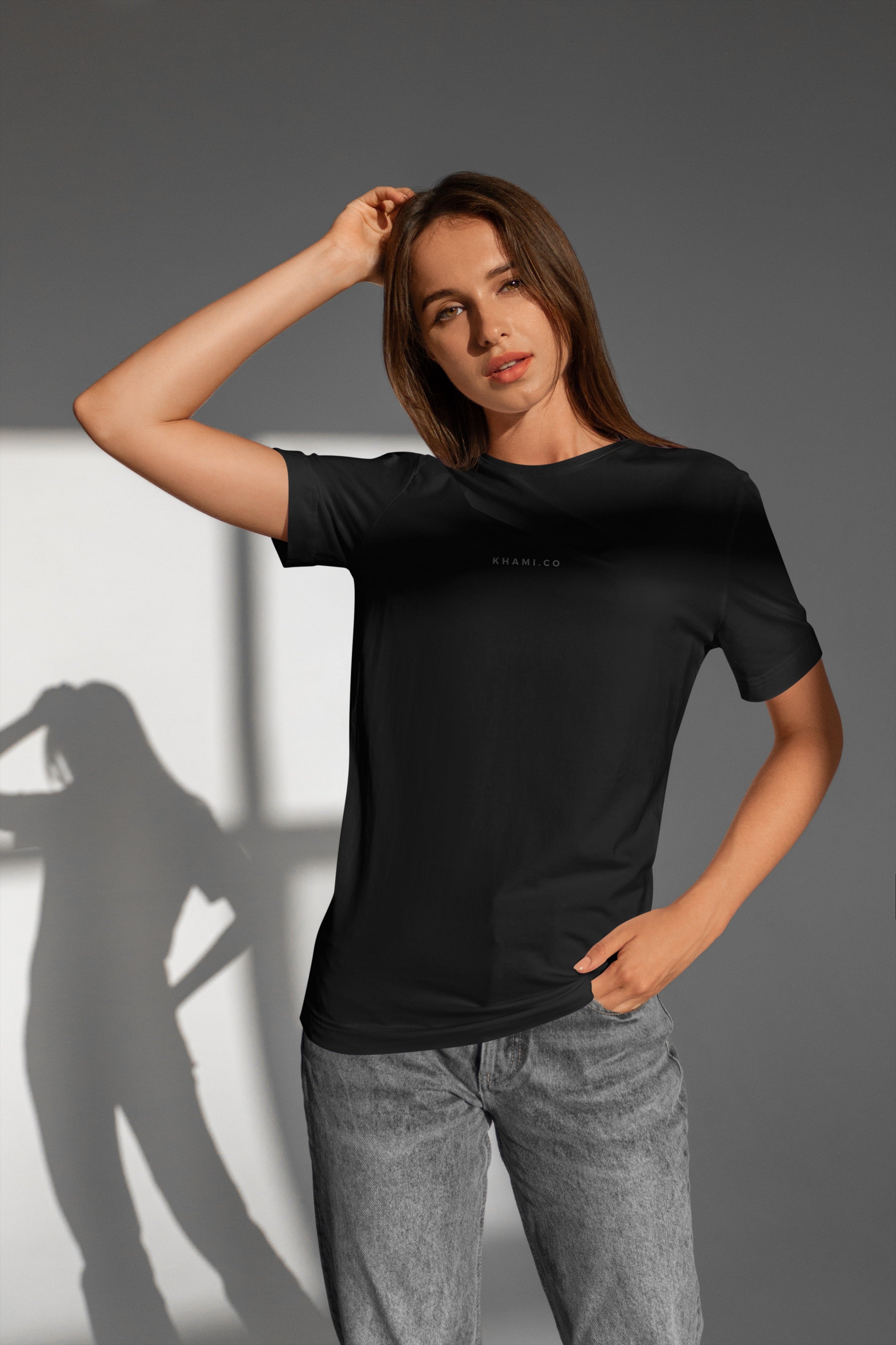 KHAMI BASIC TEE BLACK