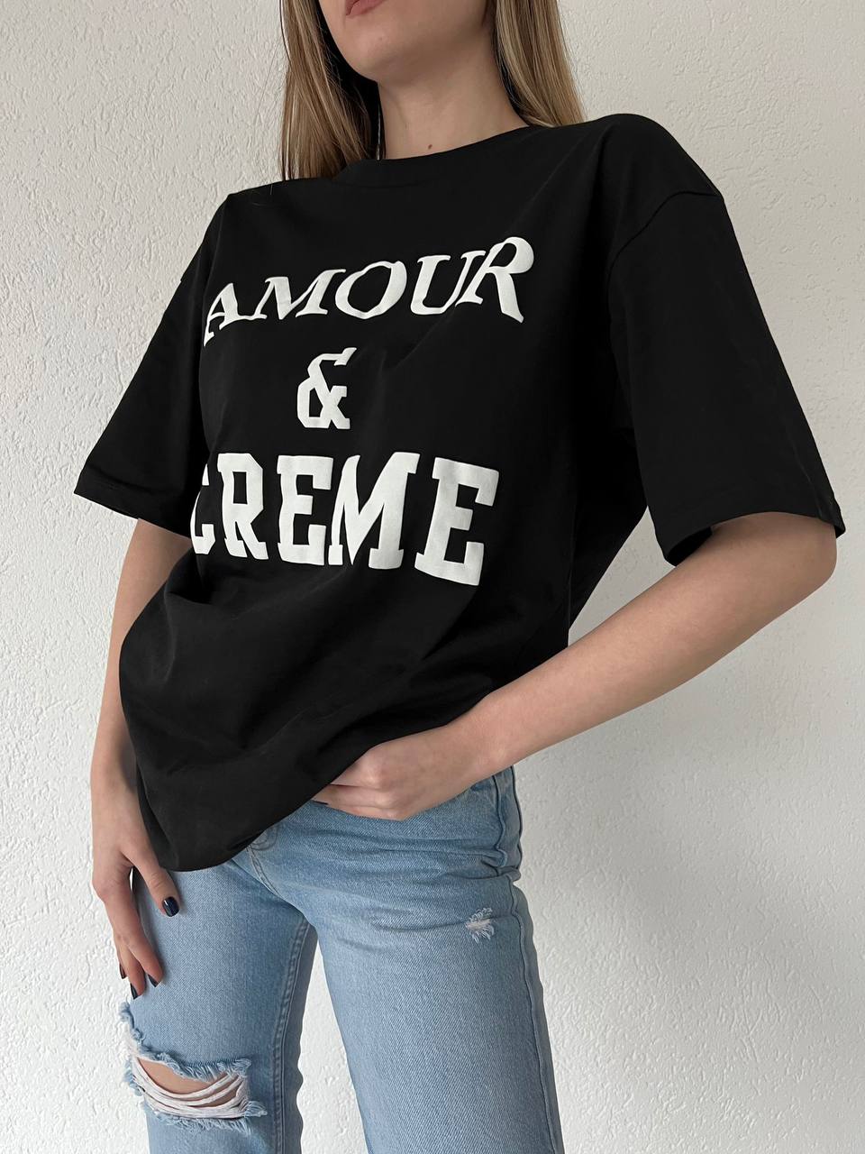 KHAMI BASIC TEE - AMOUR & CREME