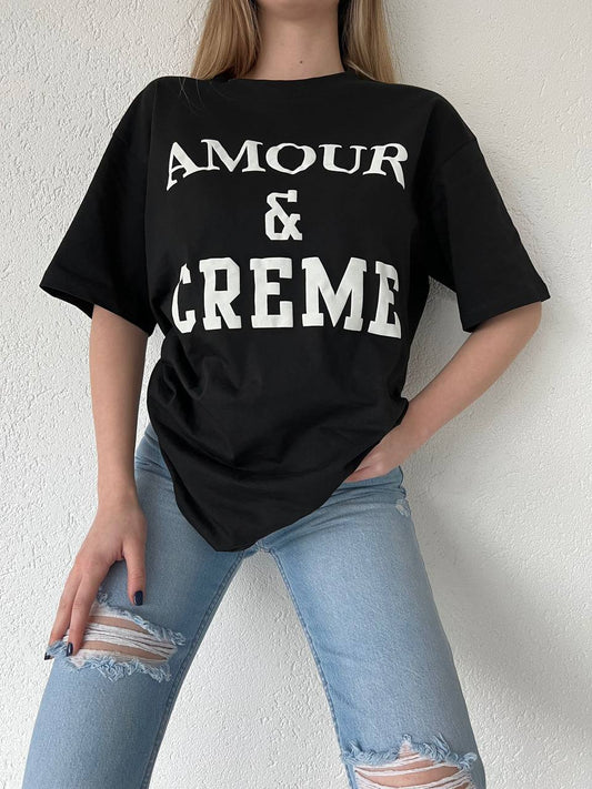 KHAMI BASIC TEE - AMOUR & CREME