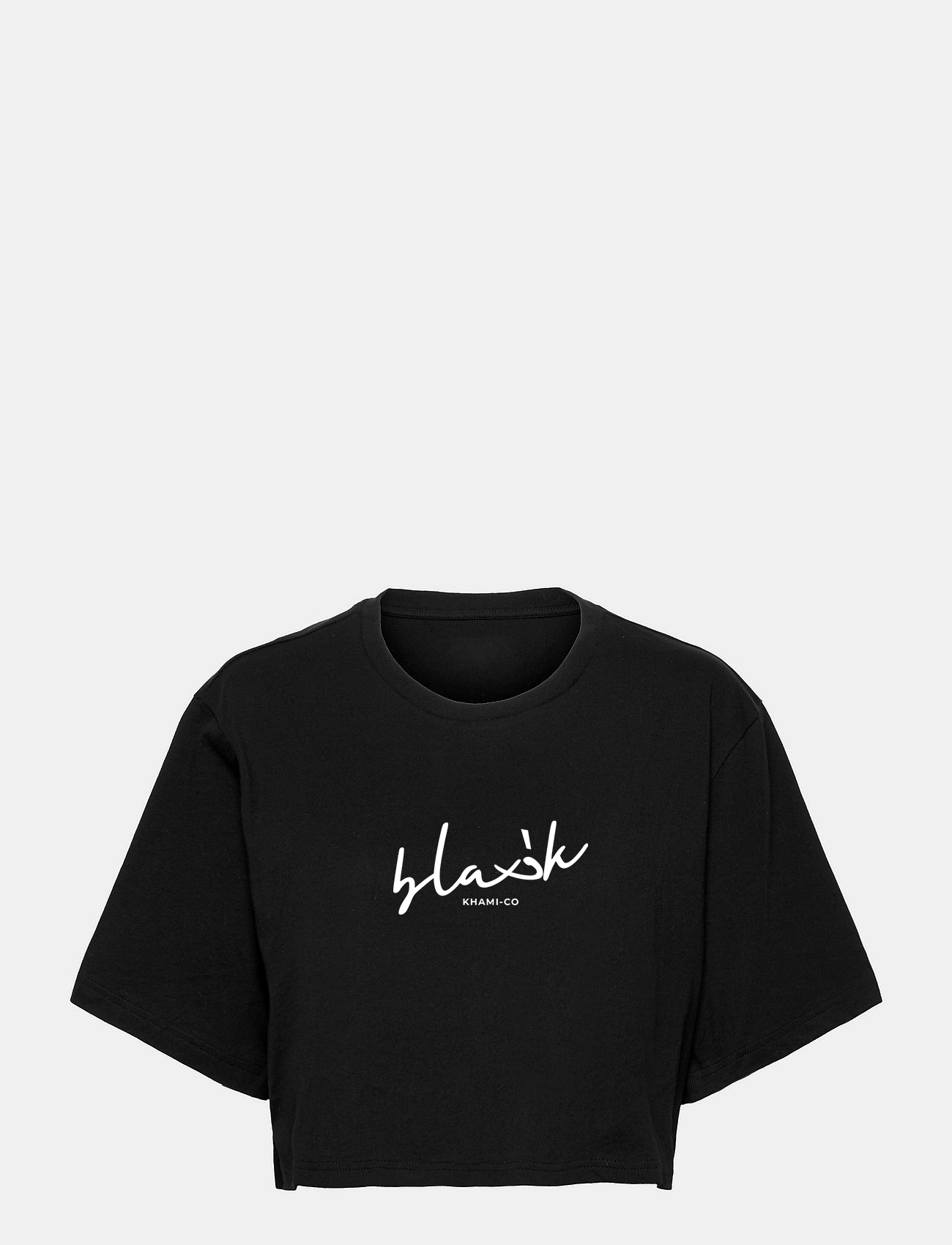 LOOSE DROP CROP TOP | SIGNATURE EDITION - BLACK