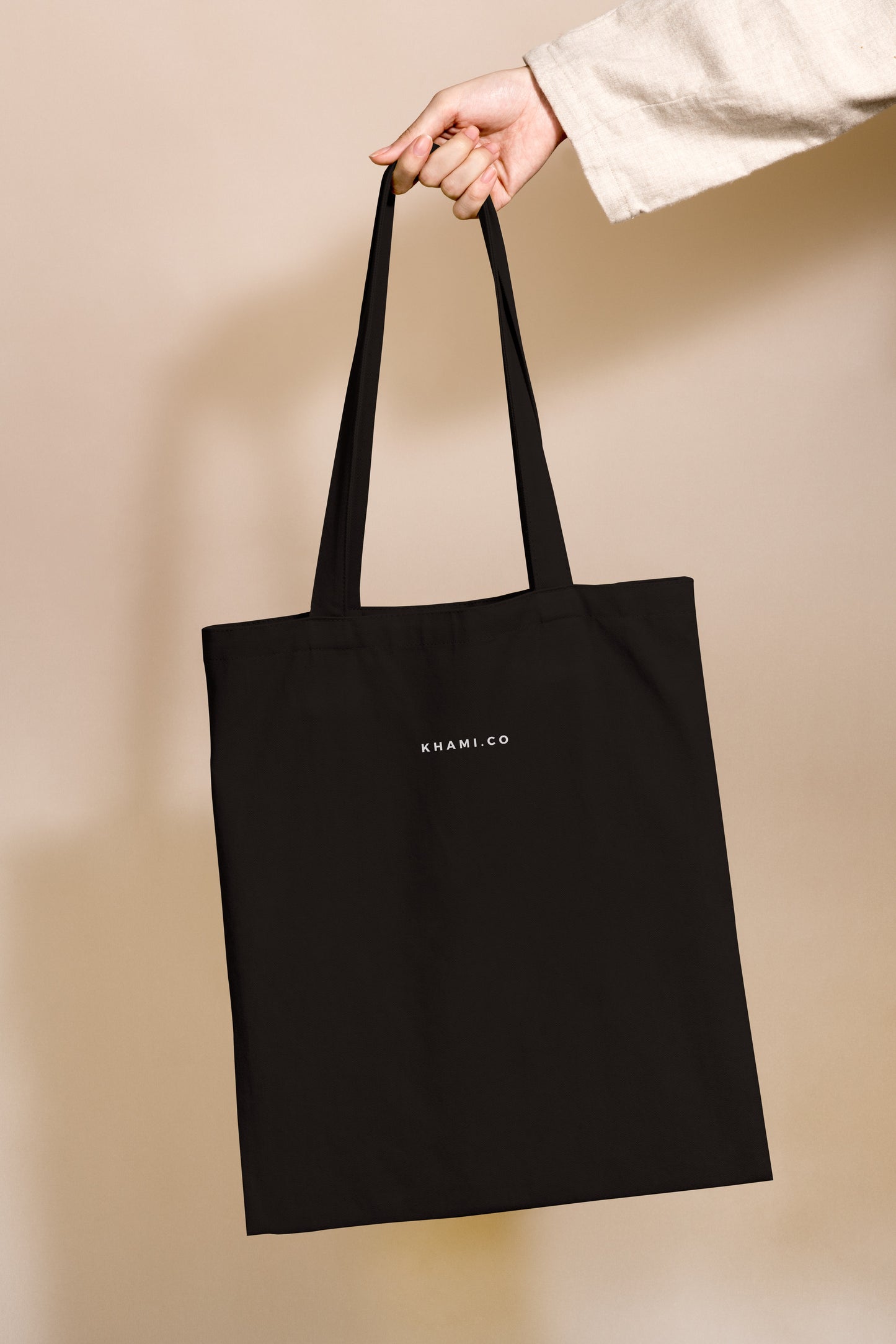 KHAMI BASIC TOTE BAG - BLACK