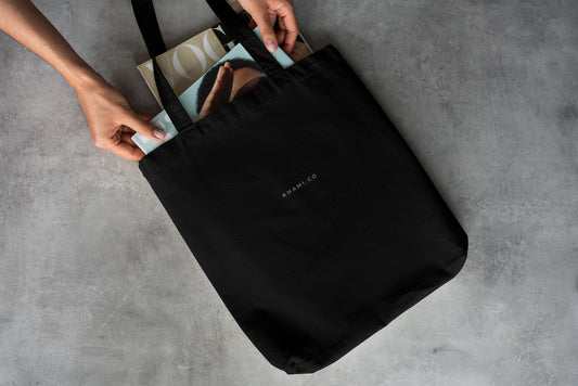 KHAMI BASIC TOTE BAG - BLACK