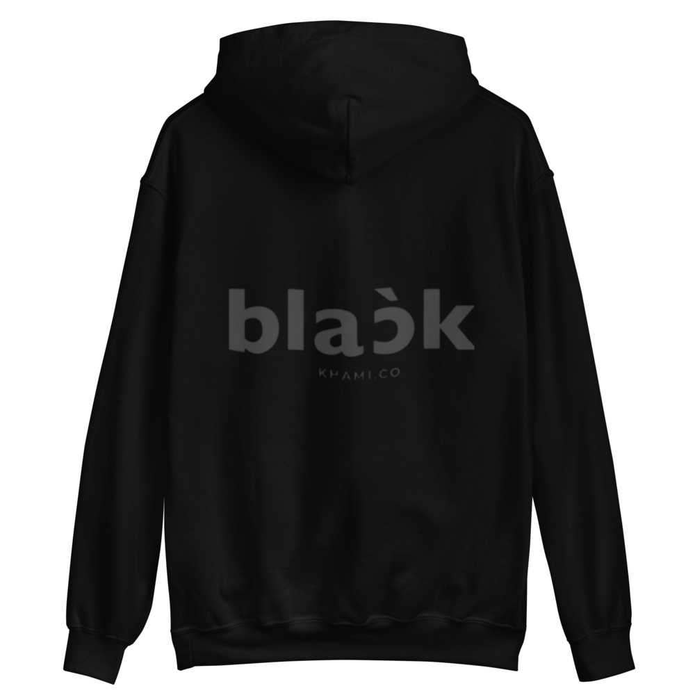 Unisex Hoodie - Black x Khami 02