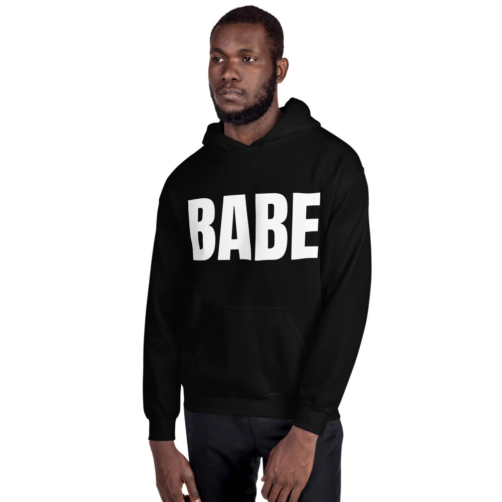 BABE HOODIE IN BLACK