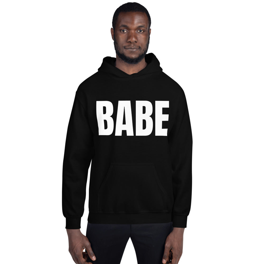 BABE HOODIE IN BLACK