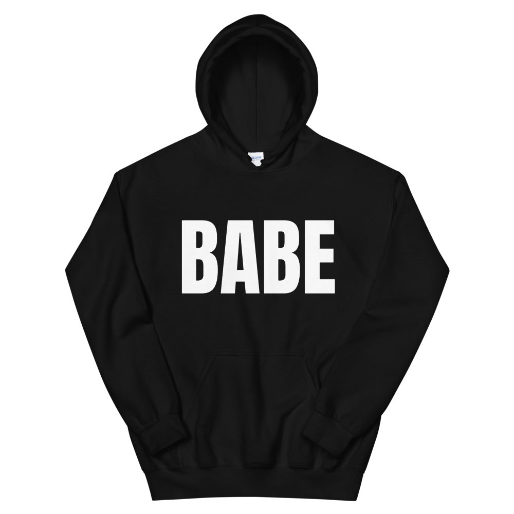 BABE HOODIE IN BLACK