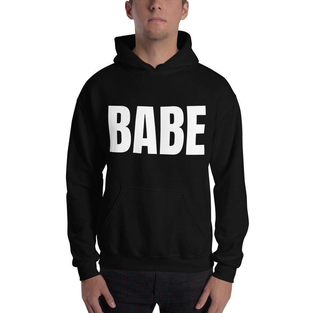 BABE HOODIE IN BLACK