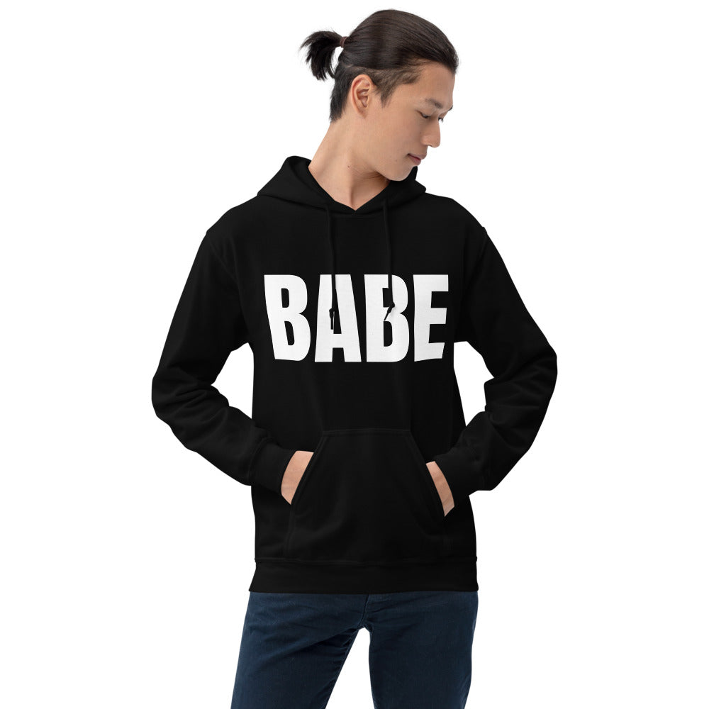 BABE HOODIE IN BLACK