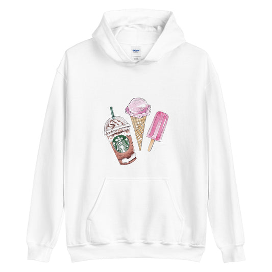 HOODIE - FAVORITES (WHITE, BLACK COLORS)