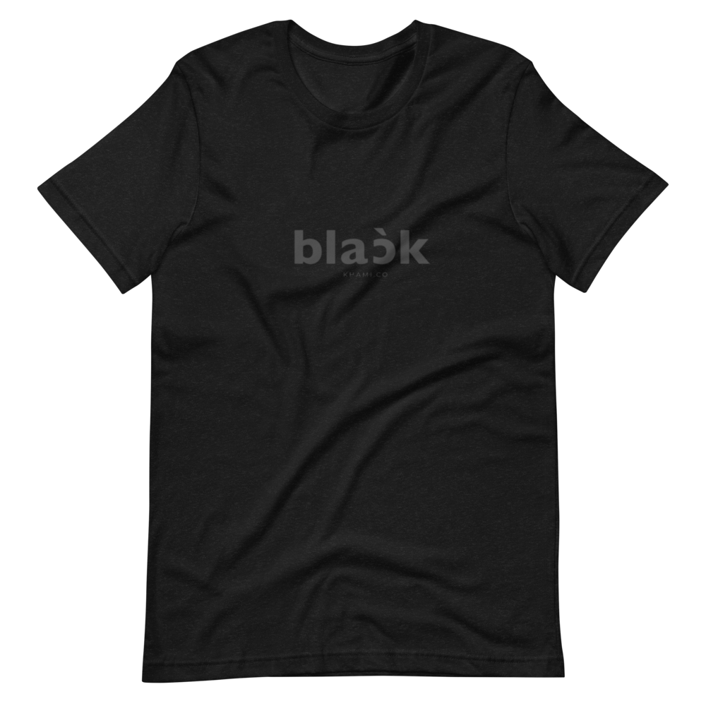 Short-Sleeve Unisex T-Shirt - Black x Khami.co