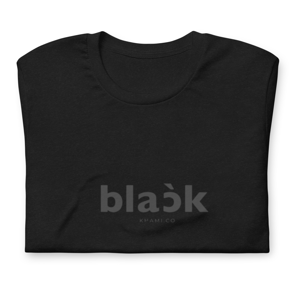 Short-Sleeve Unisex T-Shirt - Black x Khami.co