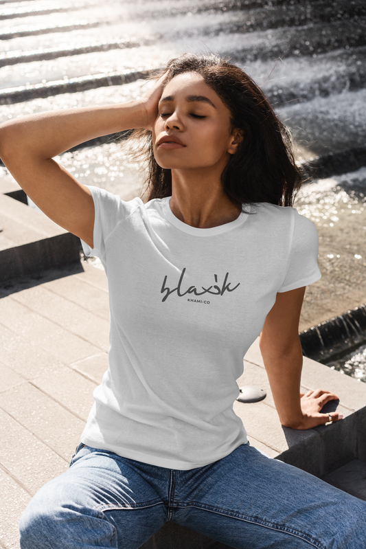 Womens Classic T-shirt - Blaćk x Khami.co Signature Series