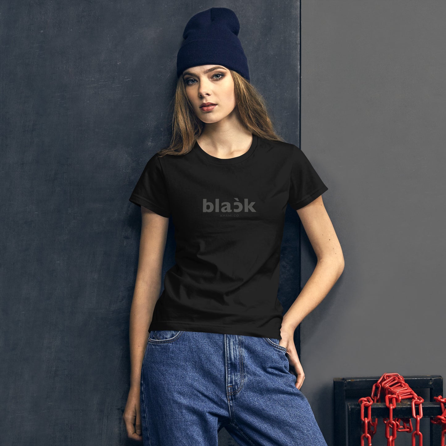 Women's short sleeve t-shirt - BLACK